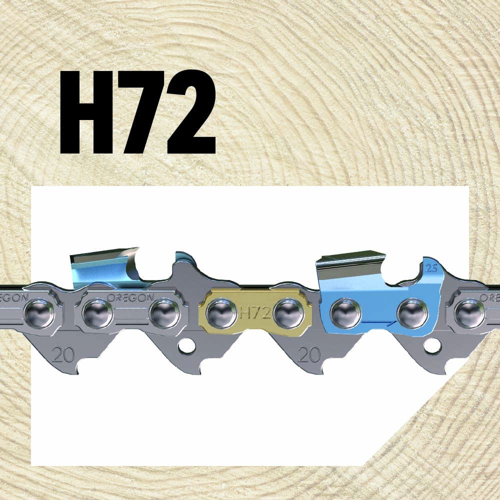 Oregon H72 ControlCut Replacement Chainsaw Chain for 18-Inch Guide Bar, 72 Drive Links, Pitch: .325", .050" Gauge, Grey