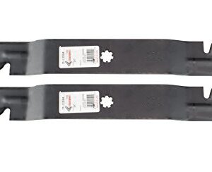 Rotary Copperhead Mulching Mower Blades Fit John Deere Models D100 LA100 Replaces OEM GX22151 GY20850 For 42 Inch Deck (pack of 2)