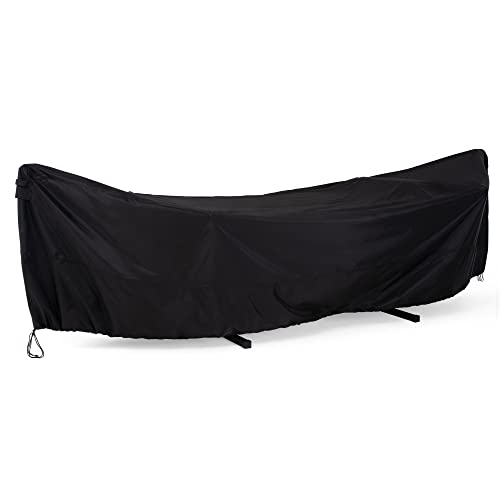 SUNCREAT Hammock Cover, Water-Resistant Polyester Hammock Stand Cover for 11-12ft Stand, Black