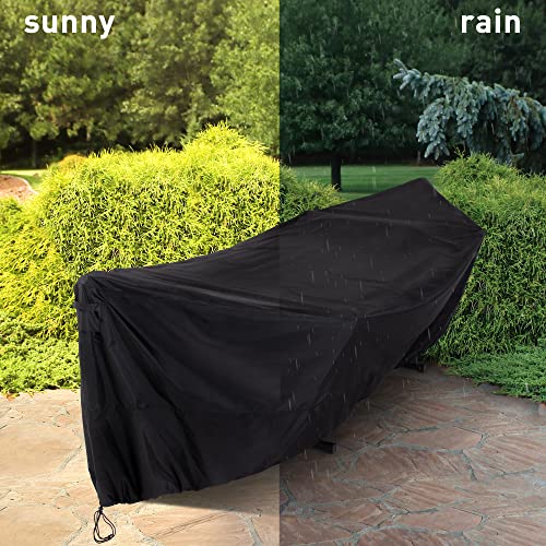 SUNCREAT Hammock Cover, Water-Resistant Polyester Hammock Stand Cover for 11-12ft Stand, Black