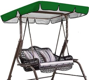 kfjzgzz replacement canopy for swing seat, swing canopy cover 3 seater, patio hammock cover, outdoor uv proof waterproof swing seat cover – cover only