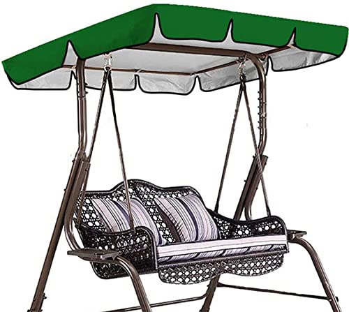 KFJZGZZ Replacement Canopy for Swing Seat, Swing Canopy Cover 3 Seater, Patio Hammock Cover, Outdoor UV Proof Waterproof Swing Seat Cover - Cover Only