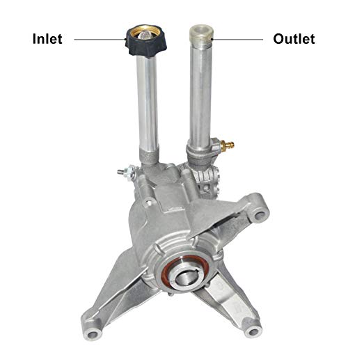 AgiiMan High Pressure Washer Pump Head - Replacement Water Gasoline Pump, 2800 Psi Troy Bilt SRMW22G26-EZ Oil Pump Accssories Fits KARCHER Craftsman, Front Facing Inlet Outlet
