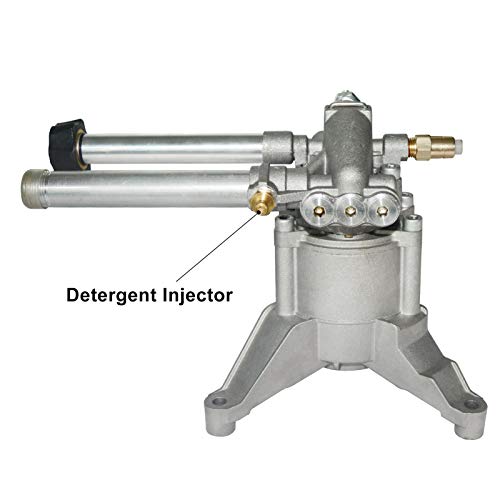 AgiiMan High Pressure Washer Pump Head - Replacement Water Gasoline Pump, 2800 Psi Troy Bilt SRMW22G26-EZ Oil Pump Accssories Fits KARCHER Craftsman, Front Facing Inlet Outlet