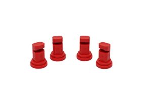 valley industries 140° deflector broadcast spray nozzle – 2.0 orifice size, 10 to 45 psi, red, 4 pack