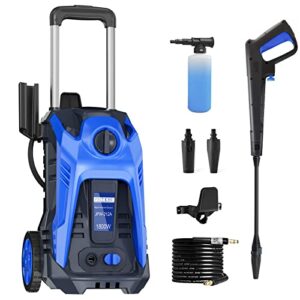 electric pressure washer,3500psi power pressure washer, 2.5gpm pressure washer high pressure washer cleaner with spray gun, brush, and two kind adjustable spray nozzle, blue