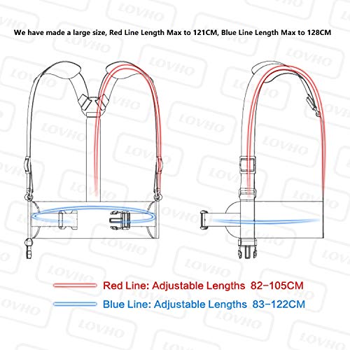 LOVHO Adjustable Telescoping Spray Wand Belt/Two-Shoulder Harness