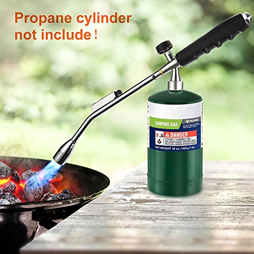 Grill Torch Charcoal Starter,BBQ Torch,30,000BTU,Grill Gun Propane Torch,Self Igniting with Flame Control Valve and Ergonomic Anti-slip Handle(Fuel Not Included)