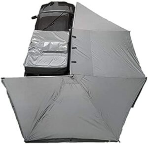 nomadic ovs awning 270 passenger side – dark gray cover with black cover universal
