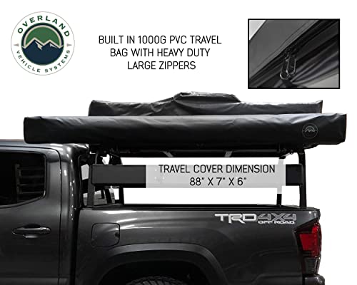 Nomadic OVS Awning 270 Passenger Side - Dark Gray Cover with Black Cover Universal