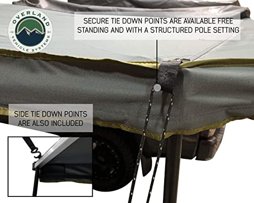 Nomadic OVS Awning 270 Passenger Side - Dark Gray Cover with Black Cover Universal