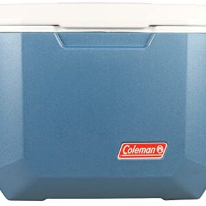 Coleman Portable Cooler with Wheels Xtreme Wheeled Cooler, 50-Quart, Blue/White