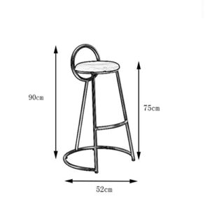 GFHLP Barstool Patio Barstool Pub Chairs Hydraulic Indoor/Outdoor Barstools Modern Sleek Style,