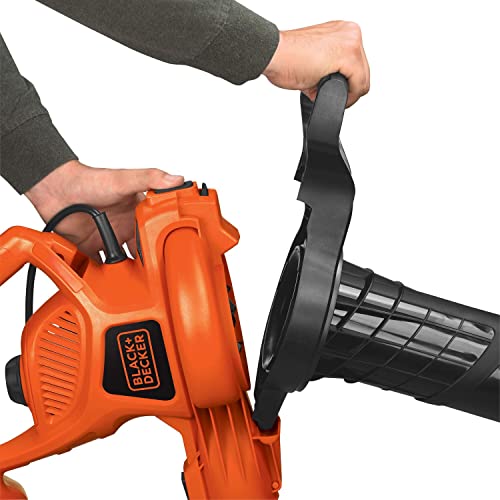 BLACK+DECKER 3-in-1 Leaf Blower, Leaf Vacuum and Mulcher, Up to 230 MPH, 12 Amp, Corded Electric (BV3600)