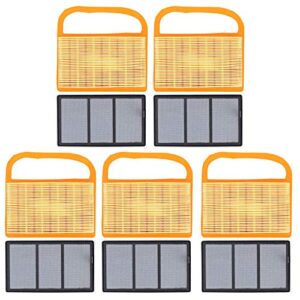 Panari TS410 TS420 Air Filter (Pack of 5) Air Filter + Pre Cleaner for TS410 TS420 TS410Z TS420Z Concrete Cut Off Saw for Stihl Concrete Saw Stihl TS420 Air Filter Parts