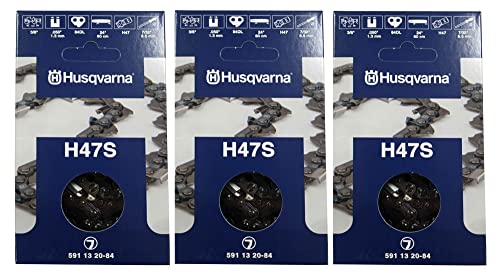 Husqvarna 591132084 OEM 24" Skip Tooth Chain H47S-84 3/8,.050VMI, Pack of 3