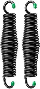 swingmate porch swing springs – 600 lbs capacity, for heavy-duty suspensions, safe for hammock chairs or ceiling mount porch swings – american made – rust resistant – black