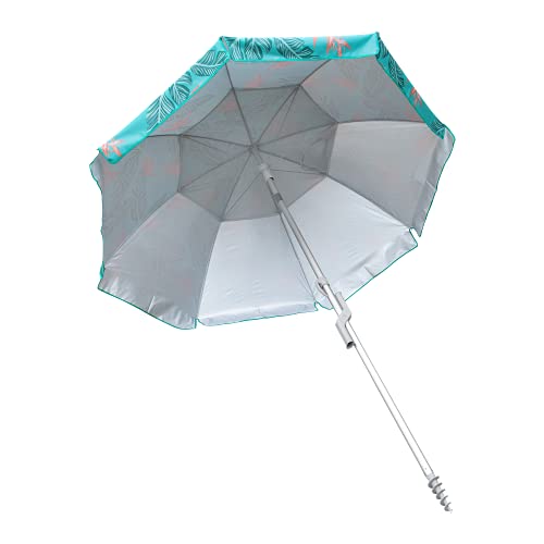 Hurley 7' Beach Umbrella, State Beach Aqua