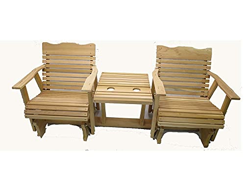 Kilmer Creek 6' Natural Cedar Settee Glider, Amish Crafted