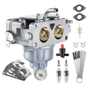 791230 carburetor replacement for briggs & stratton v-twin 4 cycle 20hp 21hp 23hp 24hp 25hp vertical engines replace # 699709 499804 799230 mia10632 405777 406777 407677 with gasket and cleaning tools