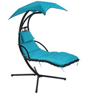 patio chair hanging chaise lounger chair floating chaise canopy swing lounge chair hammock arc stand air porch stand for outdoor indoor