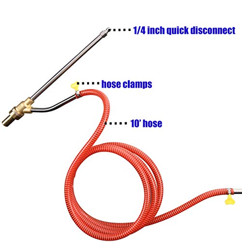 Tool Daily Pressure Washer Sandblasting Kit, Wet Sand blaster Attachment, 5000 PSI, 1/4 Inch Quick Disconnect