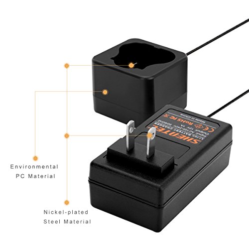 Shentec 12V Li-ion Battery Charger Compatible with Black and Decker 12V BL1110 BL1310 BL1510 LB12 LBX12 LBXR12 Pod Style Battery (Not Compatible with Firestorm Battery and PS130 Battery Ni-MH/Ni-CD)