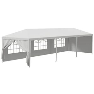 HomGarden 10'x30' Outdoor Canopy Tent Patio Camping Gazebo Shelter Pavilion Cater Party Wedding BBQ Events Tent w/Removable Sidewalls