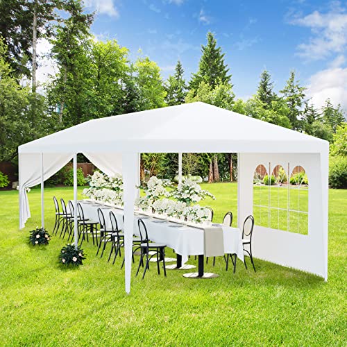 HomGarden 10'x30' Outdoor Canopy Tent Patio Camping Gazebo Shelter Pavilion Cater Party Wedding BBQ Events Tent w/Removable Sidewalls