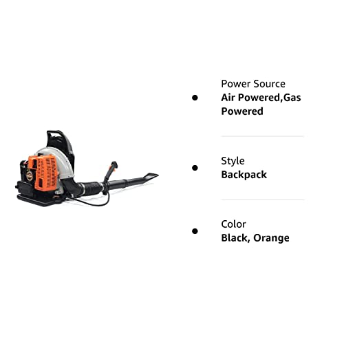 65CC 3.6HP 2 Stroke Backpack Gas Powered Grass Lawn Blower Air Cooling Commercial 2 Stroke 65cc Gas Powered Leaf Blower Gasoline Backpack Grass Blower with Harness Air-Cooled