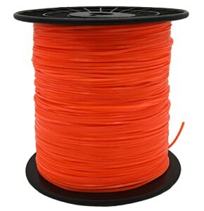 kako 080 trimmer line square weed wacker string .080-inch-by-1200-ft commercial grade square string trimmer line, weed eater string .080 fits most string trimmer(orange)