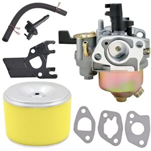 fitbest carburetor with air filter intake manifold for honda gx160 5.5hp gx200 6.5 hp engine carb replaces# 16100-zh8-w61