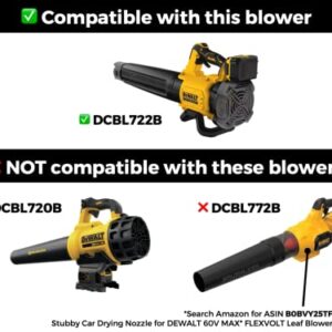 Stubby Nozzle Co. STUBBY Car Drying Nozzle for DEWALT 20V MAX XR Leaf Blower (DCBL722B)