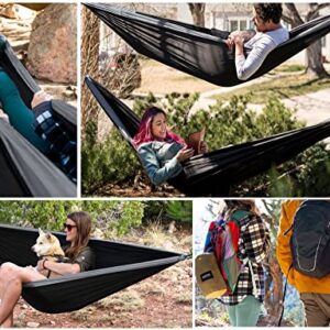 Kootek Camping Hammock Double Portable Hammocks Camping Accessories for Outdoor, Indoor, Backpacking, Travel, Beach, Backyard, Patio, Hiking