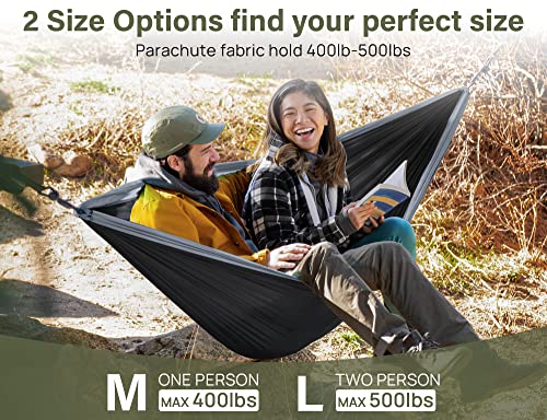 Kootek Camping Hammock Double Portable Hammocks Camping Accessories for Outdoor, Indoor, Backpacking, Travel, Beach, Backyard, Patio, Hiking