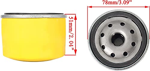 Z335E Air Filter Oil Filter Tune Up Kit for John Deer Z335E Z345R Z355R Z345M Z355E E120 Z235 Z345 LT150 46’’ 48’’ Mower w/ 17.5hp 19.5hp 20hp 21hp B&S Engine