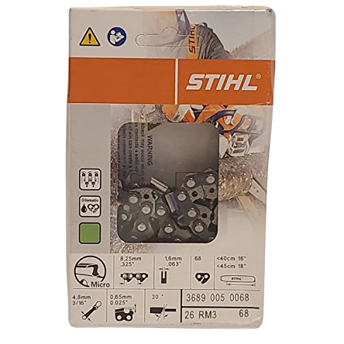 Stihl 26RM3-68 Oilomatic Rapid Micro Chainsaw Chain 18" 68 Links .325 Pitch 0.63 Guage