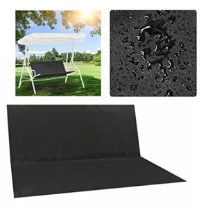 waterproof swing covers for outdoor patio swing chair,porch bench sling chair replacement fabric swing cushion black (45.3“x19 x19)