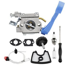 simperac 125b carburetor for husqvarna 125b 125bx 125bvx leaf blower engine replace for zama c1q-w37 590460102 with 545112101 air filter fuel line kit