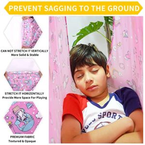 Therapy Sensory Swing for Kids, Indoor Outdoor Special Needs Cuddle Snuggle Swings, Room Ceiling Lycra Fabric Pink Hammock, Gift for Children Girls Teens ADHD, Autism, Aspergers, Sensory Integration