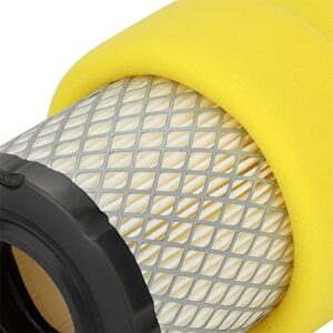 793569 Air Filter for John Deere GY21055 MIU11511 Briggs and Stratton Craftsman 793569 with Pre Filter