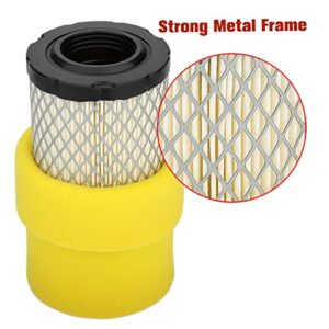 793569 Air Filter for John Deere GY21055 MIU11511 Briggs and Stratton Craftsman 793569 with Pre Filter