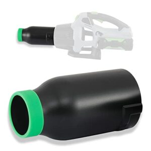 karbay stubby car drying nozzle (8″ long) compatible with most ego 530, 575, 580, 615, 650, 765 leaf blowers, included green protective silicone band.