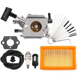 dalom br420 carburetor kit with cleaner cleaning filter for stihl sr320 sr340 sr380 sr400 sr420 br320 br340 br380 br400 br420 backpack blower