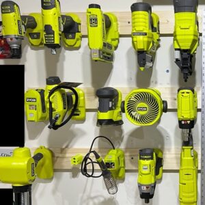 Ryobi 18V Cordless Tool & Battery Mounts Hangers Holders Brackets - 12 Pack - 6 Tool + 6 Battery Mounts