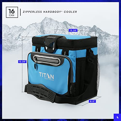 Arctic Zone Titan Deep Freeze Cooler - 16 Can Zipperless Hardbody Cooler - Deep Freeze Insulation, HardBody Liner, and SmartShelf