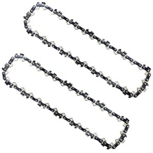 Opuladuo 2PC 8" Pole Saw Chain Replacement for 9.5 in. Harbor Freight Portland 62896 68862 63190 56808-3/8" .050" 33DL