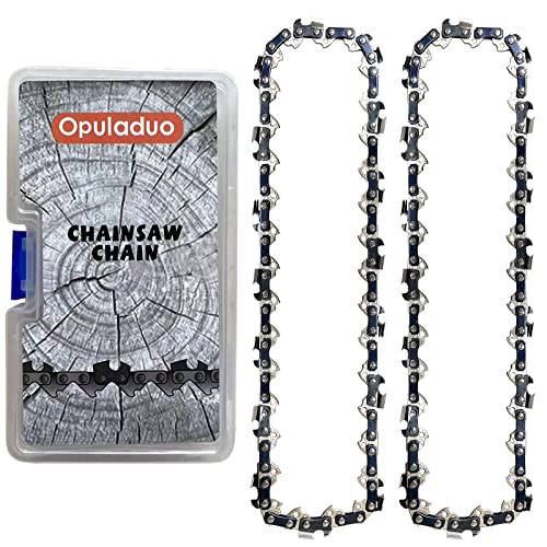 Opuladuo 2PC 8" Pole Saw Chain Replacement for 9.5 in. Harbor Freight Portland 62896 68862 63190 56808-3/8" .050" 33DL