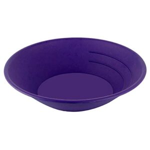 asr outdoor purple 10 inch gold rush gravity trap gold pan – high impact flexible plastic