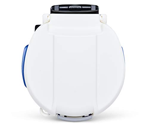 Igloo 5 Gallon Wheeled Portable Sports Cooler Water Beverage Dispenser with Flat Seat Lid, Blue, Model Number: 42256